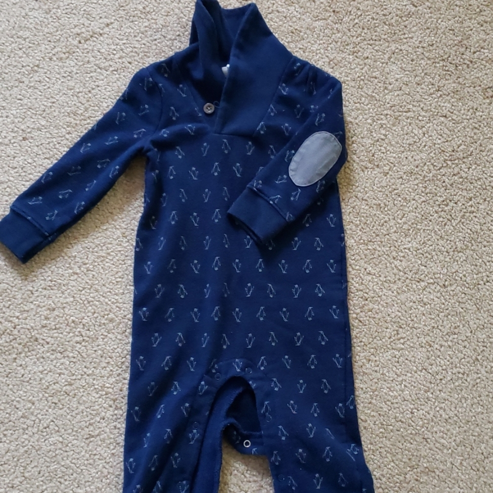 Penguin long sleeved john john